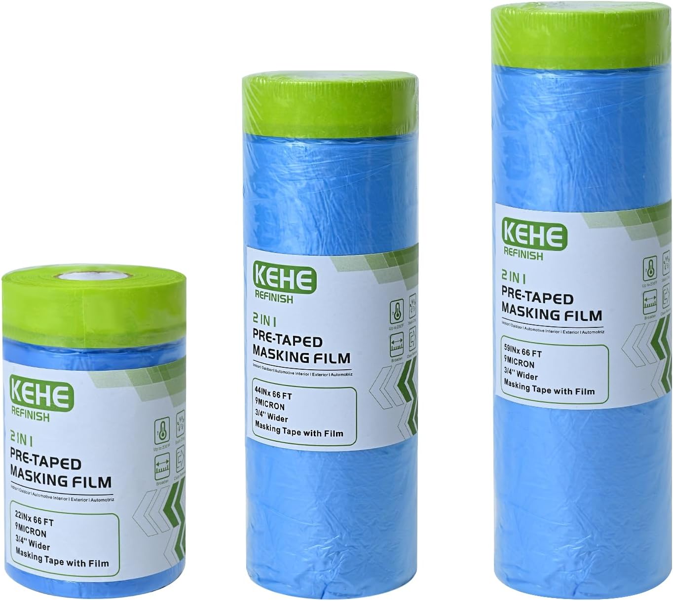 Cinta adhesiva para proteger pintura aerosol con rodillo 59x66pies