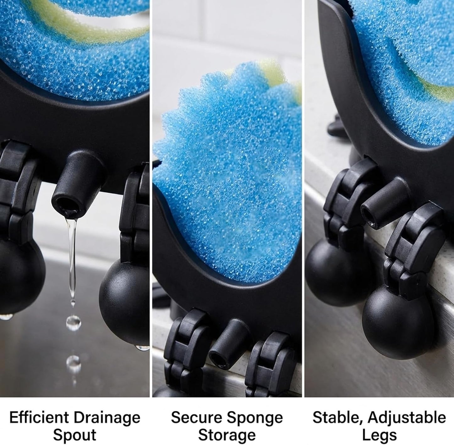 Soporte de esponja colgante con diseño divertido para fregadero