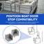 Kit tope puerta barco soporte bisagra antitraqueteo 1-1/4pulg