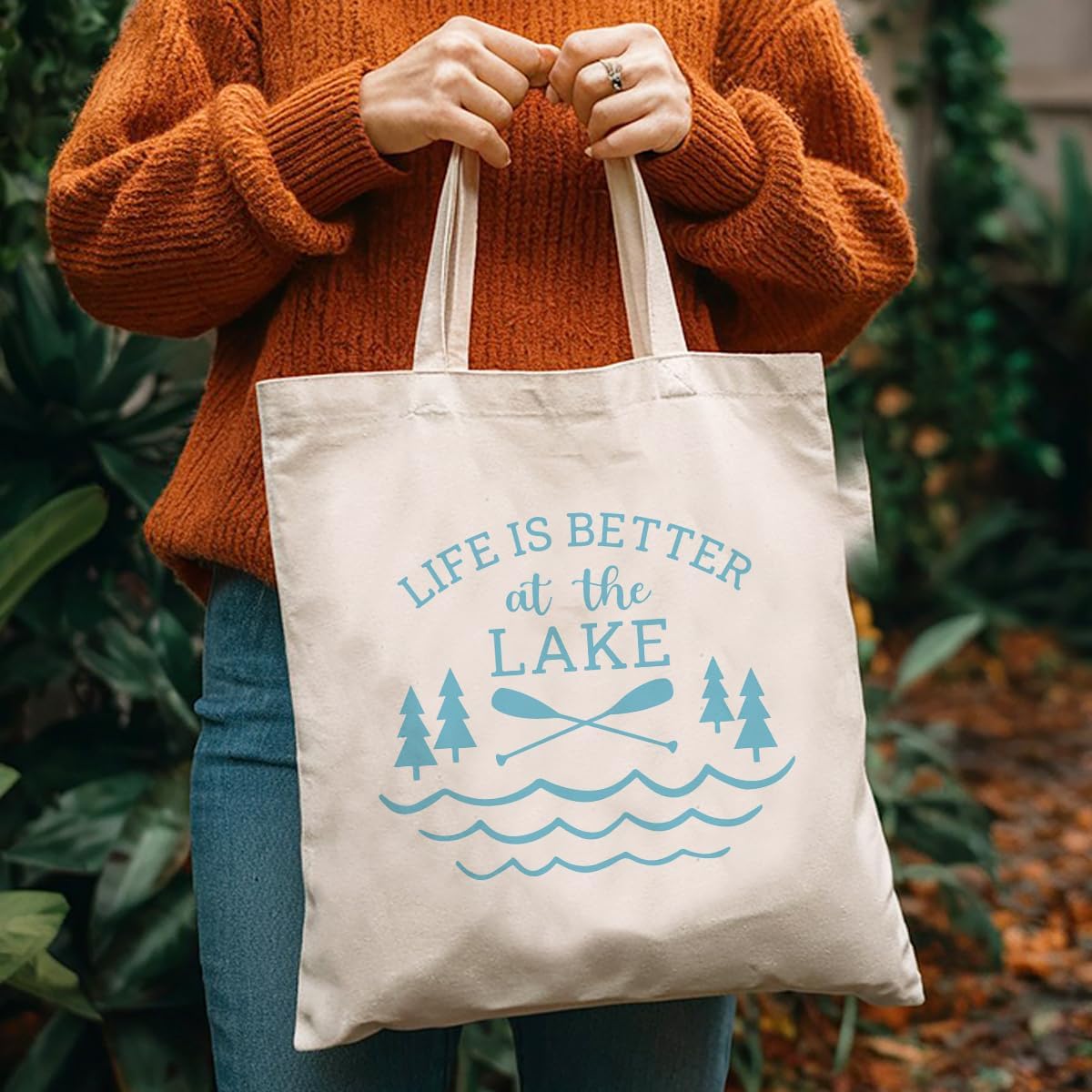 Bolsa de mano de lona para mujer Lake Life