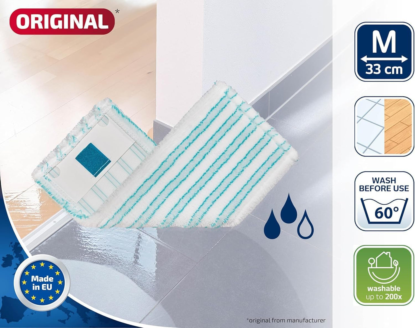 Cubierta microfibra para trapeador Clean Twist M