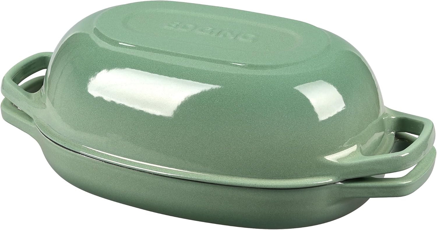 Olla Holanda Hierro Fundido Esmaltada 5qt Verde