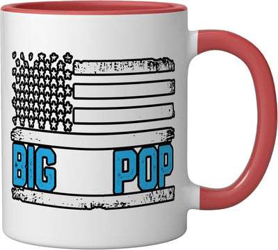 Taza Cerámica Bandera Americana Roja/Blanca