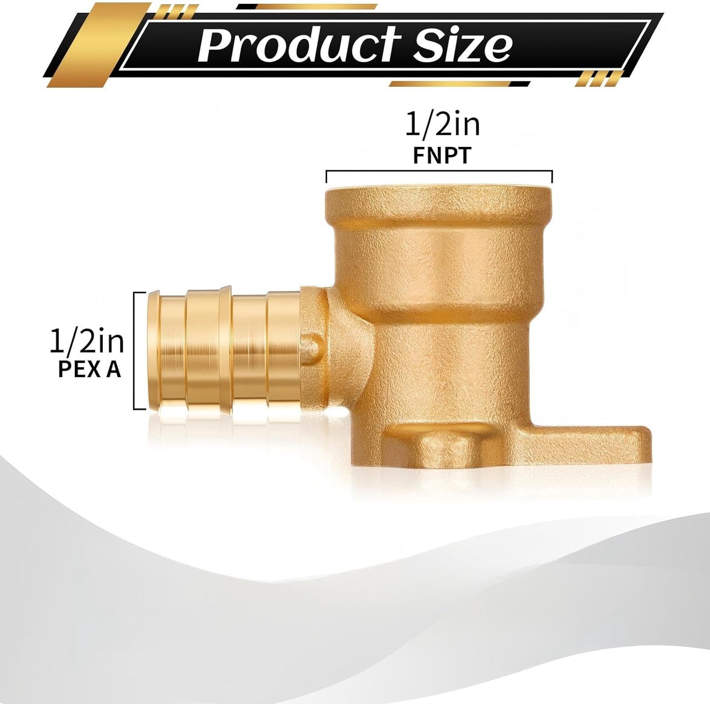 2 Pzas Accesorios Expansión PEX A 1/2x1/2pulg