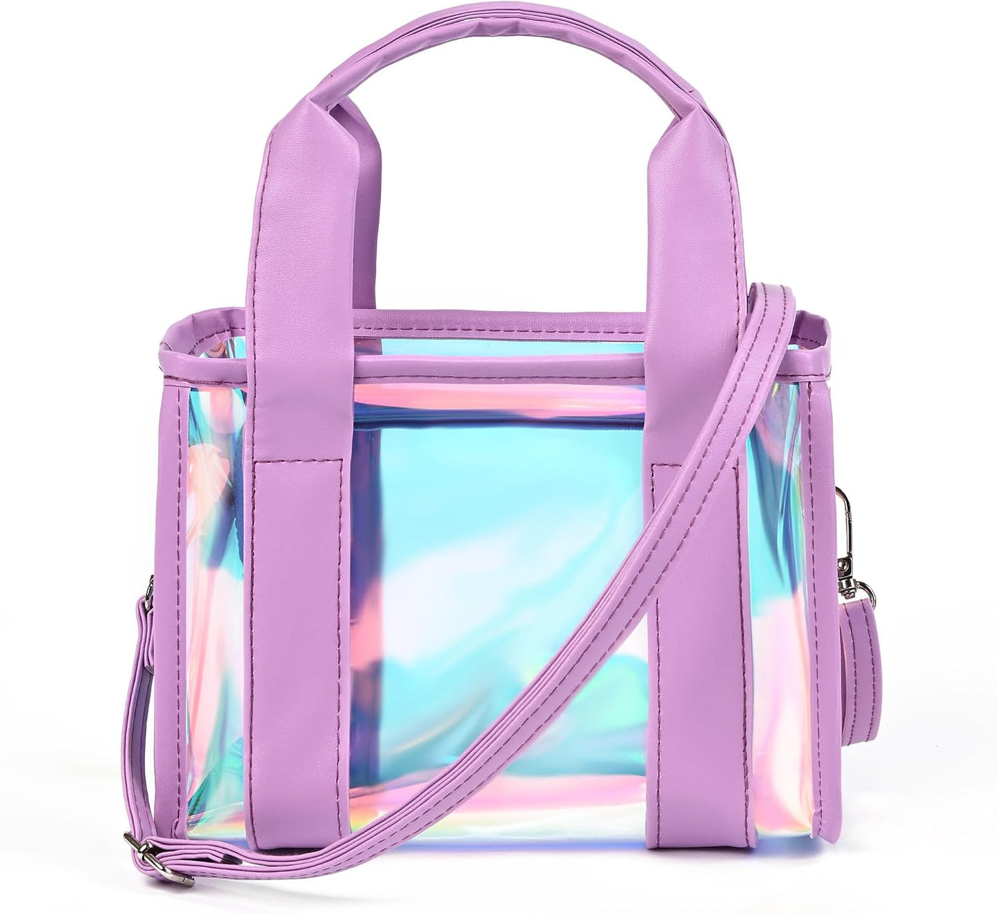 Bolsa transparente para mujer con correa ajustable