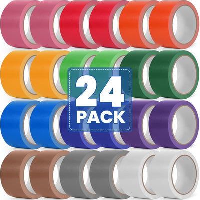 Set 24 cintas adhesivas arcoíris impermeables