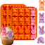 2 Moldes Chocolate Conejo 32 Cavidades Pascua Silicona