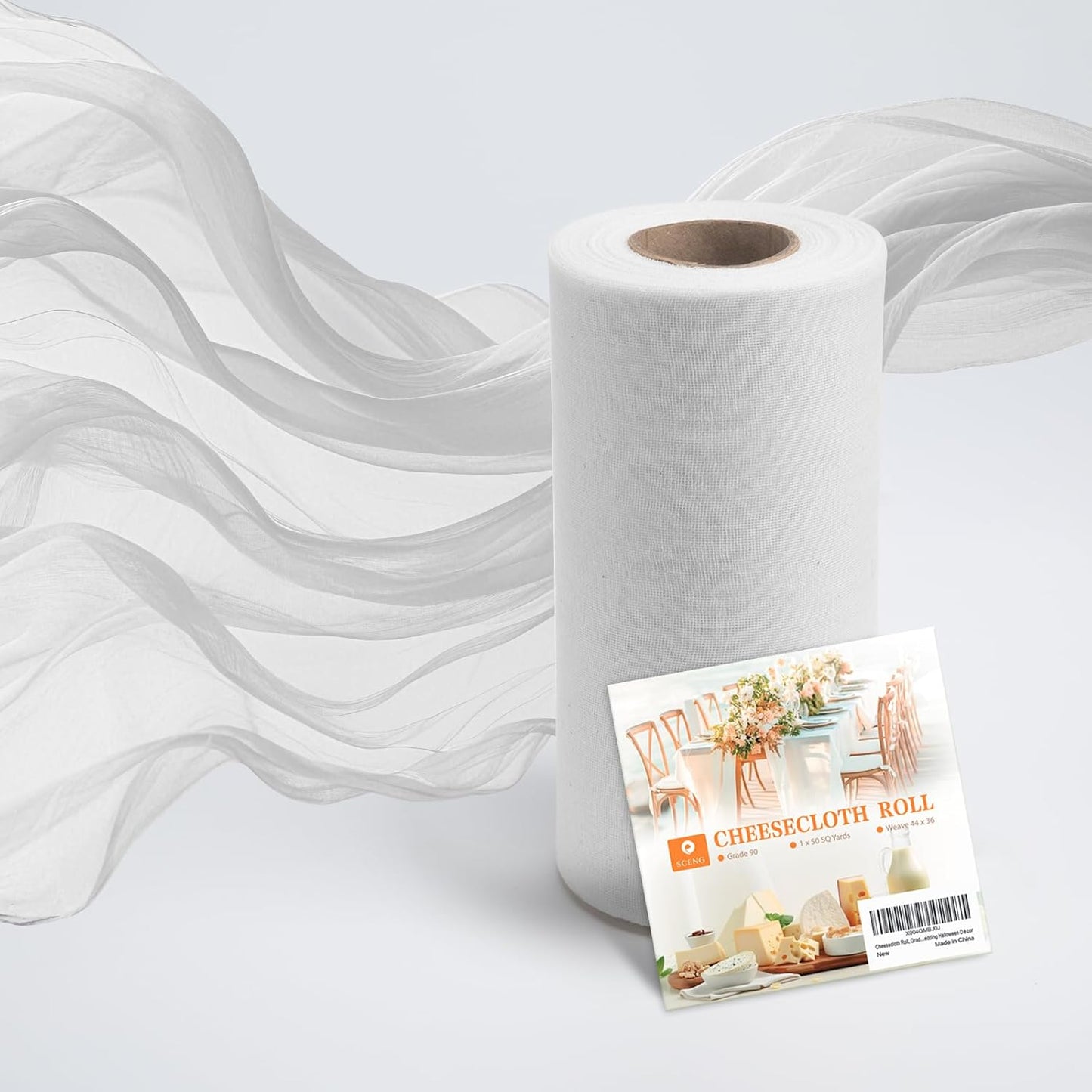 Rollo estopilla grado 90 50 yardas paño queso blanco