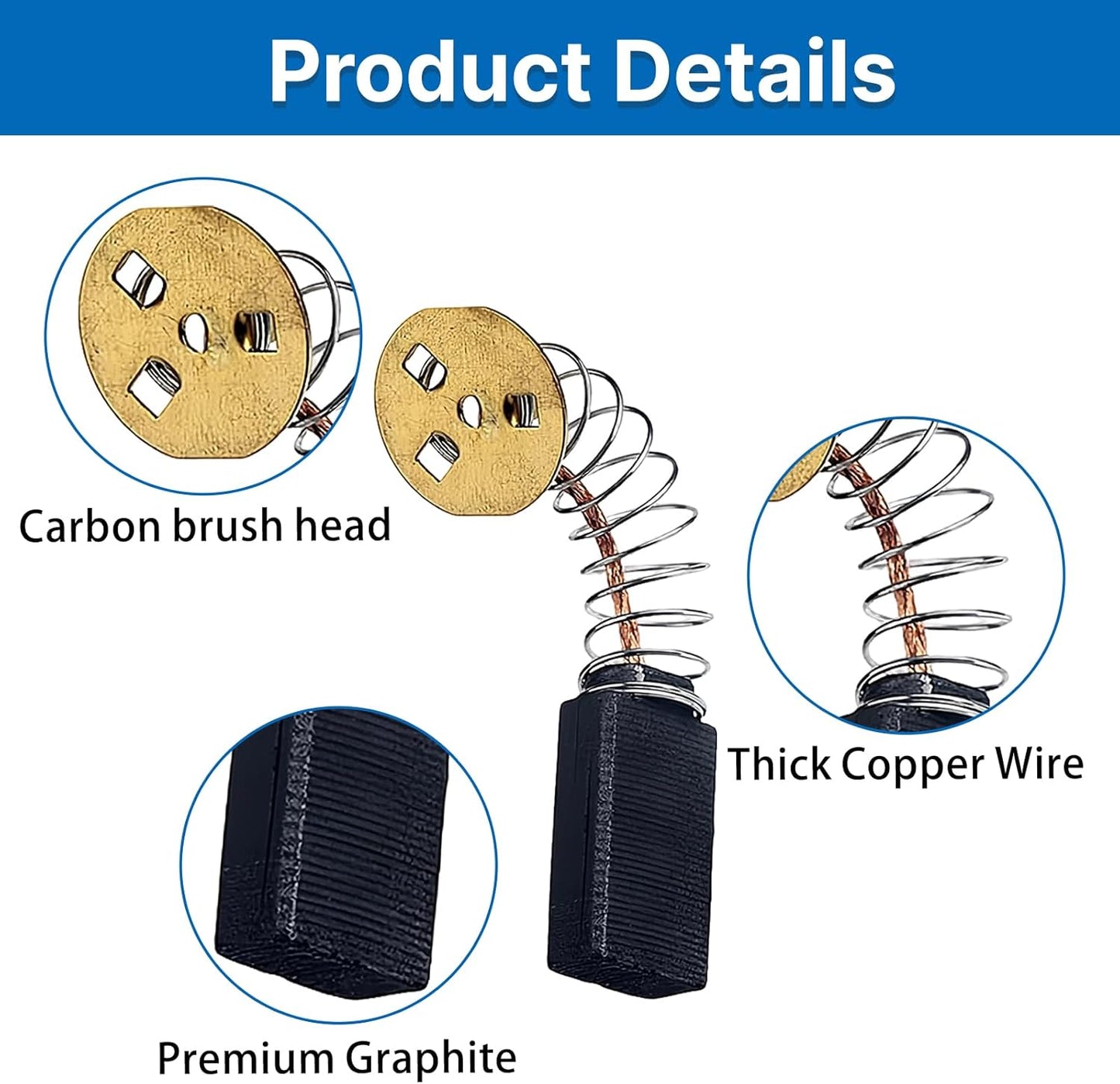 8 Pzas Cepillos Motor Carbono Comp Sierras Circulares