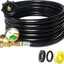 Manguera propano 12ft con manómetro para tanque LP 20-40lb RV
