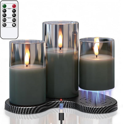 Velas LED recargables con temporizador 3 en 1 para fiesta hogar