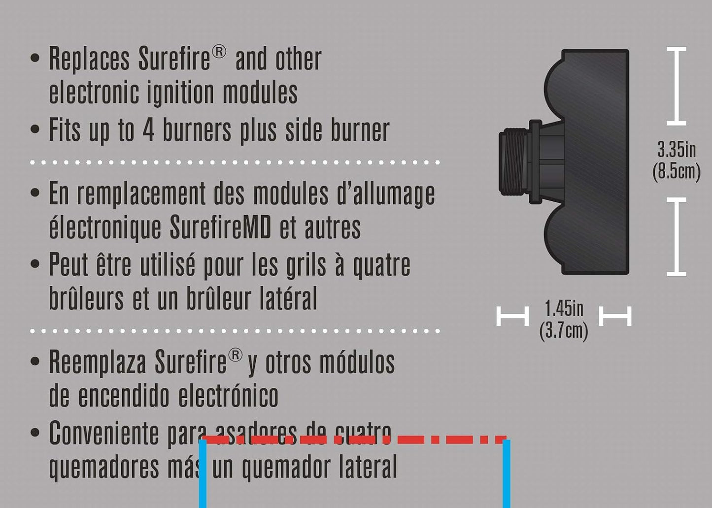 Módulo encendido electrónico Char-Broil