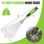 Rastrillo mano acero inox 16 pulg jardinería