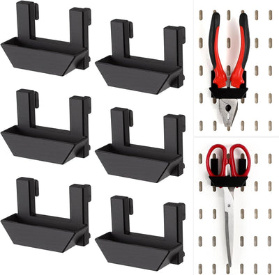 6 Soportes Alicates Plástico Tablero Destornillador Garaje