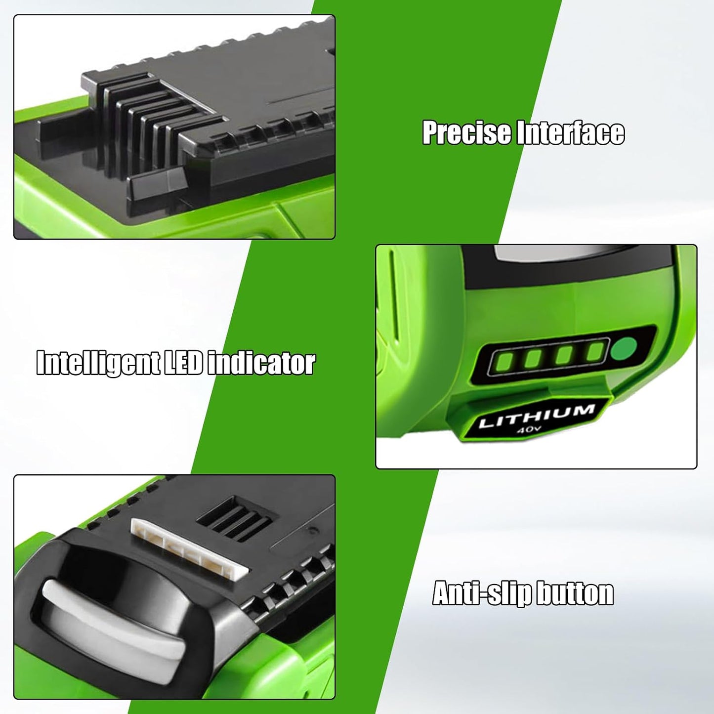 Batería litio 40V 6000mAh comp Greenworks