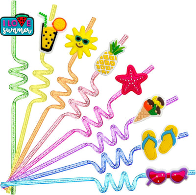 Tubos para bebidas para fiestas de verano, regalo para cumpleaños y decoración de playa