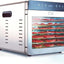 Máquina deshidratadora acero inox 1000W 8 bandejas 86-194°F