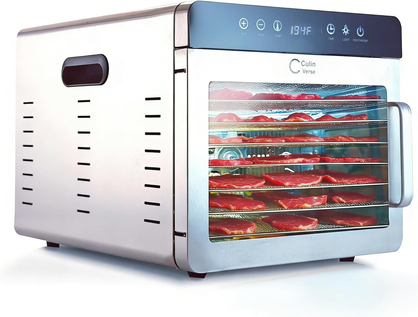 Máquina deshidratadora acero inox 1000W 8 bandejas 86-194°F