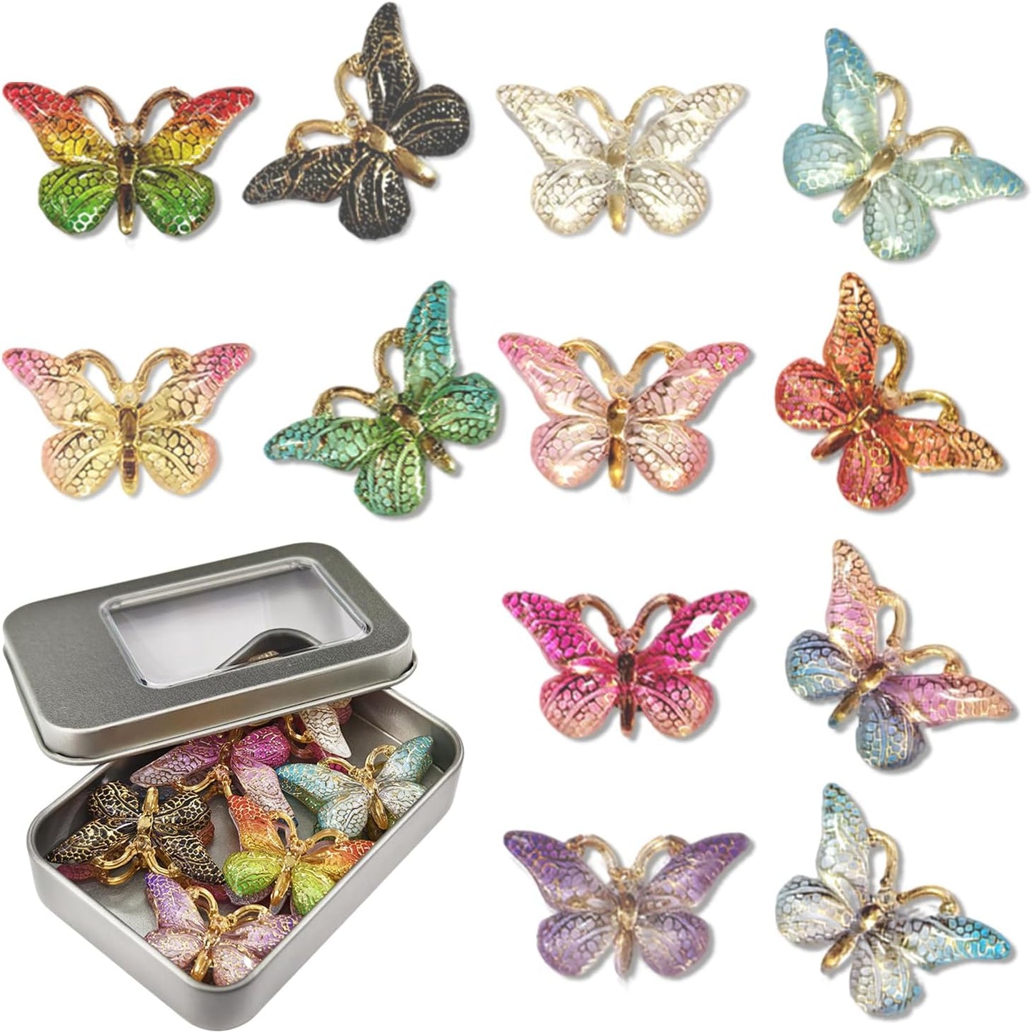 Imanes decorativos para nevera mariposa 12