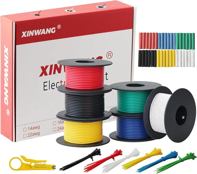 Cable eléctrico 30 AWG cobre estañado aislamiento PVC 6 colores