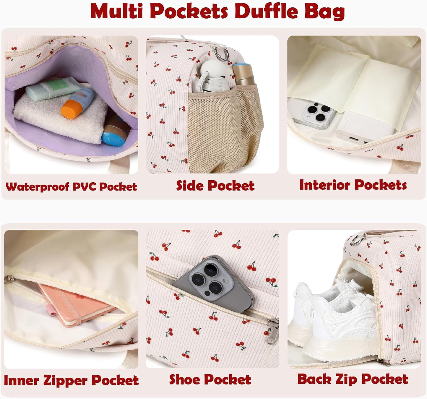 Bolsa de pana para baile niños con compartimentos zapatos