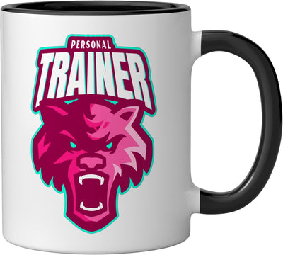 Taza cerámica para entrenador personal con diseño inspirado en la naturaleza