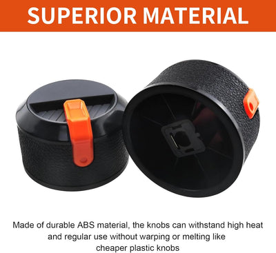 Perillas control parrilla Blackstone ABS naranja 17-36pulg