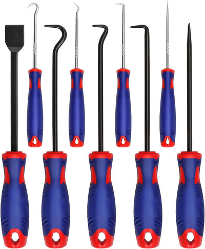 Set 9 Pzas Púas Ganchos Raspador Herramientas Automotrices
