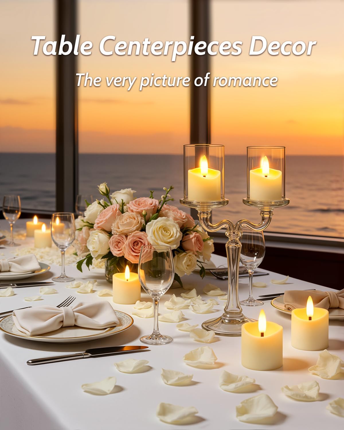Velas LED recargables temporizador remoto 1.5x2pulg
