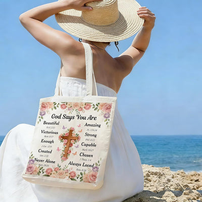 Bolso tote cristiano para mujer y chicas regalo fe católica