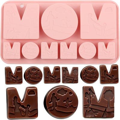Moldes de caramelo de silicona temática día de la madre