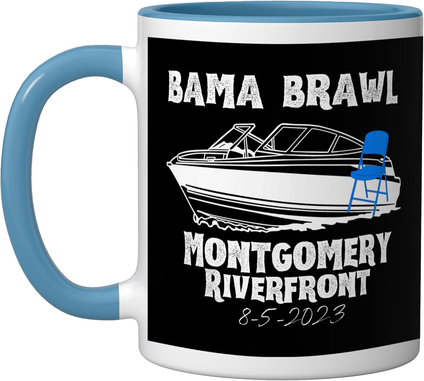 Taza Cerámica Montgomery Alabama Bama Brawl Azul/Blanco
