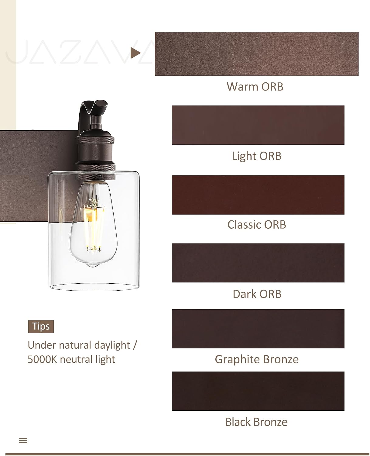 Lámpara baño 8 luces vidrio leche metal marrón aceitado