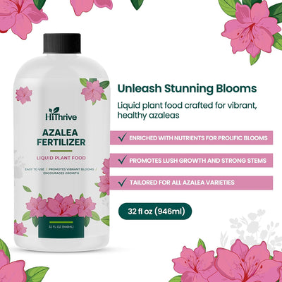 Fertilizante azalea 32oz para exteriores 32gal alimento acido