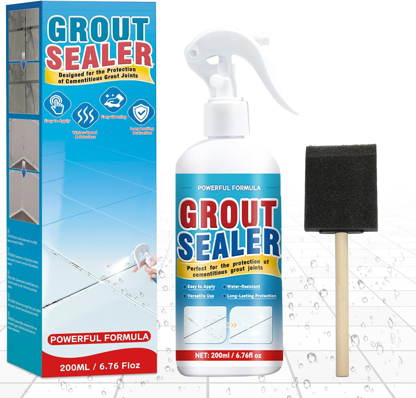Sellador lechada impermeable para azulejos ducha piso baño