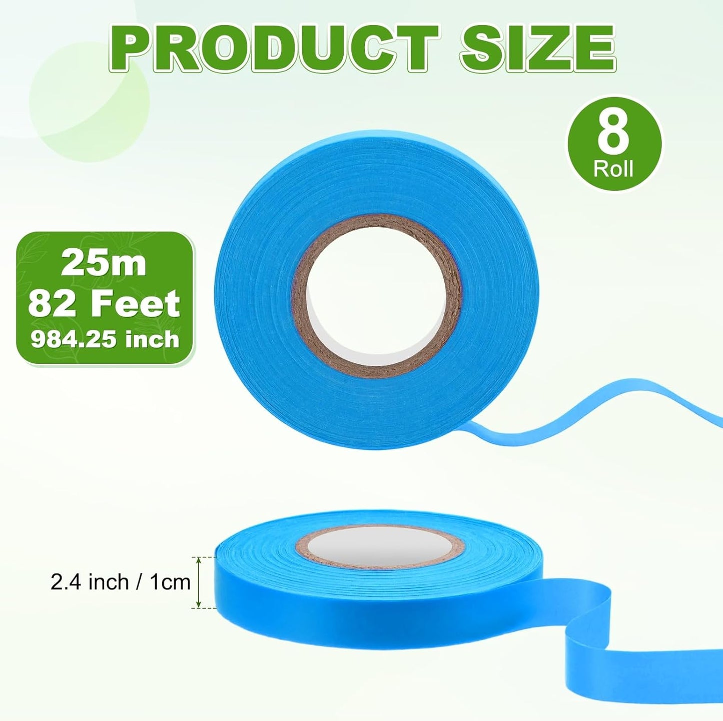 Cinta elástica PVC 2/5pulg x82pies reutilizable