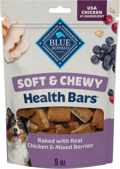 Barras saludables para perros con pollo y bayas 9oz