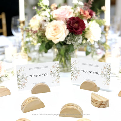 Soportes de madera para números de mesa de boda y eventos