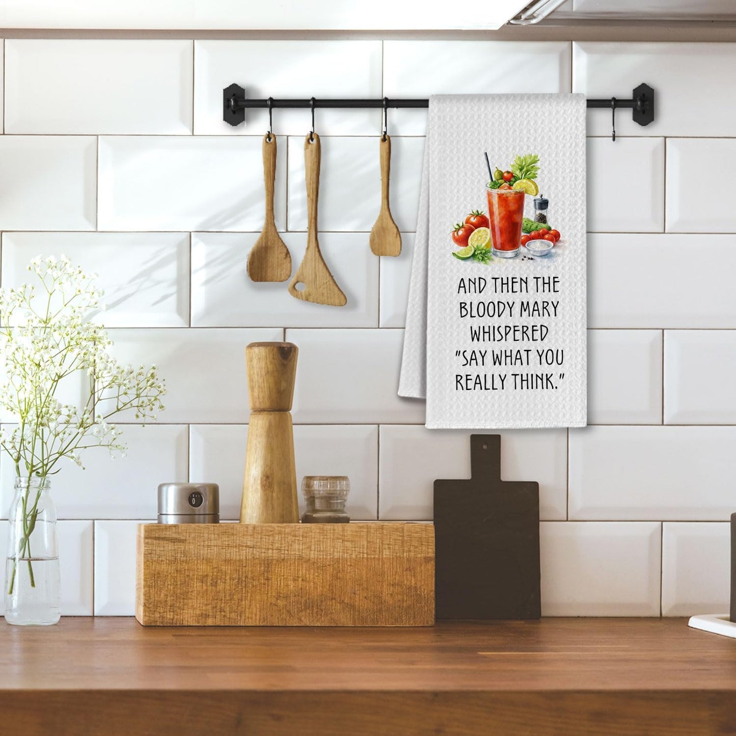 Toallas de cocina para cóctel Bloody Mary decorativas