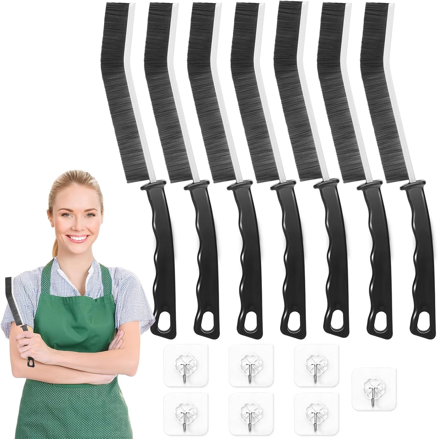 Cepillo hendiduras multifuncional cerdas duras cocina