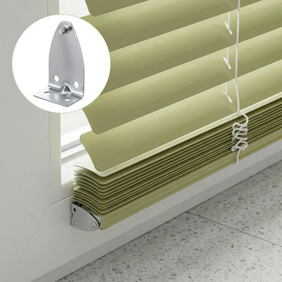 8 Pzas Soportes Acero Inox para Ventanas y Puertas con Tornillos