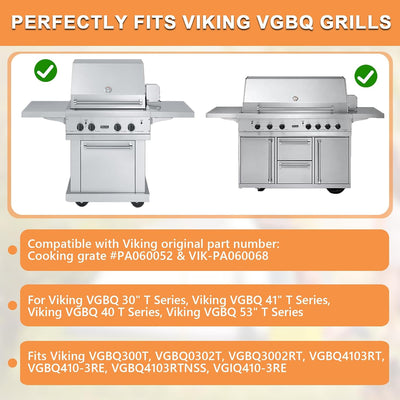 Rejillas cocina 23 1/4 pulg para Viking VGBQ 30-53 T SER