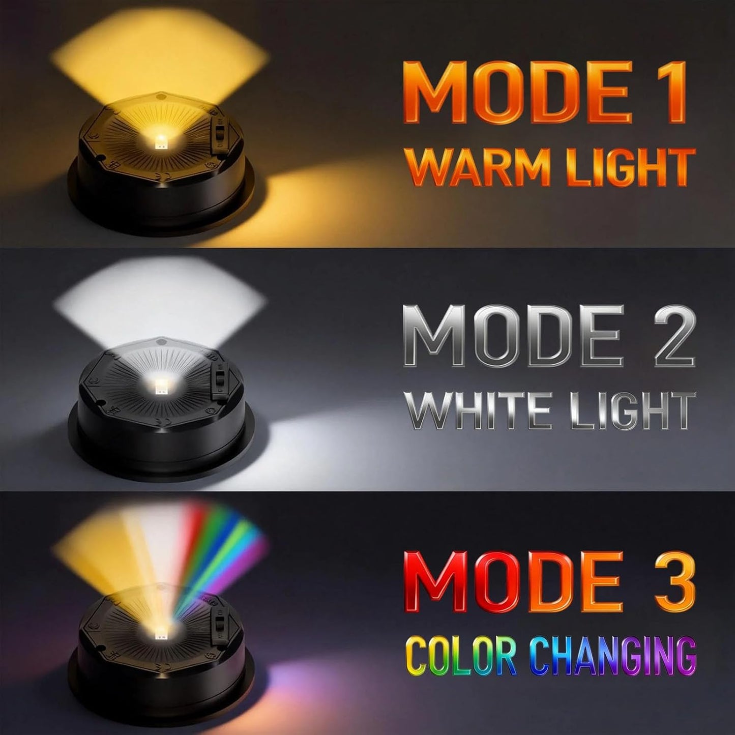 Pieza repuesto linterna solar 3 modos 8 colores