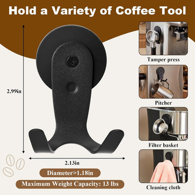 Soporte magnético para portafiltros 2uds organizador café expreso