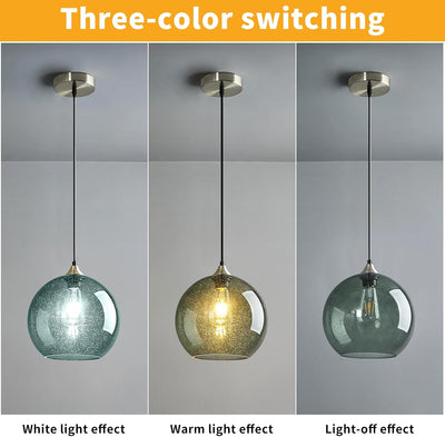 3 Luces Colgantes Vidrio Modernas para Cocina Comedor