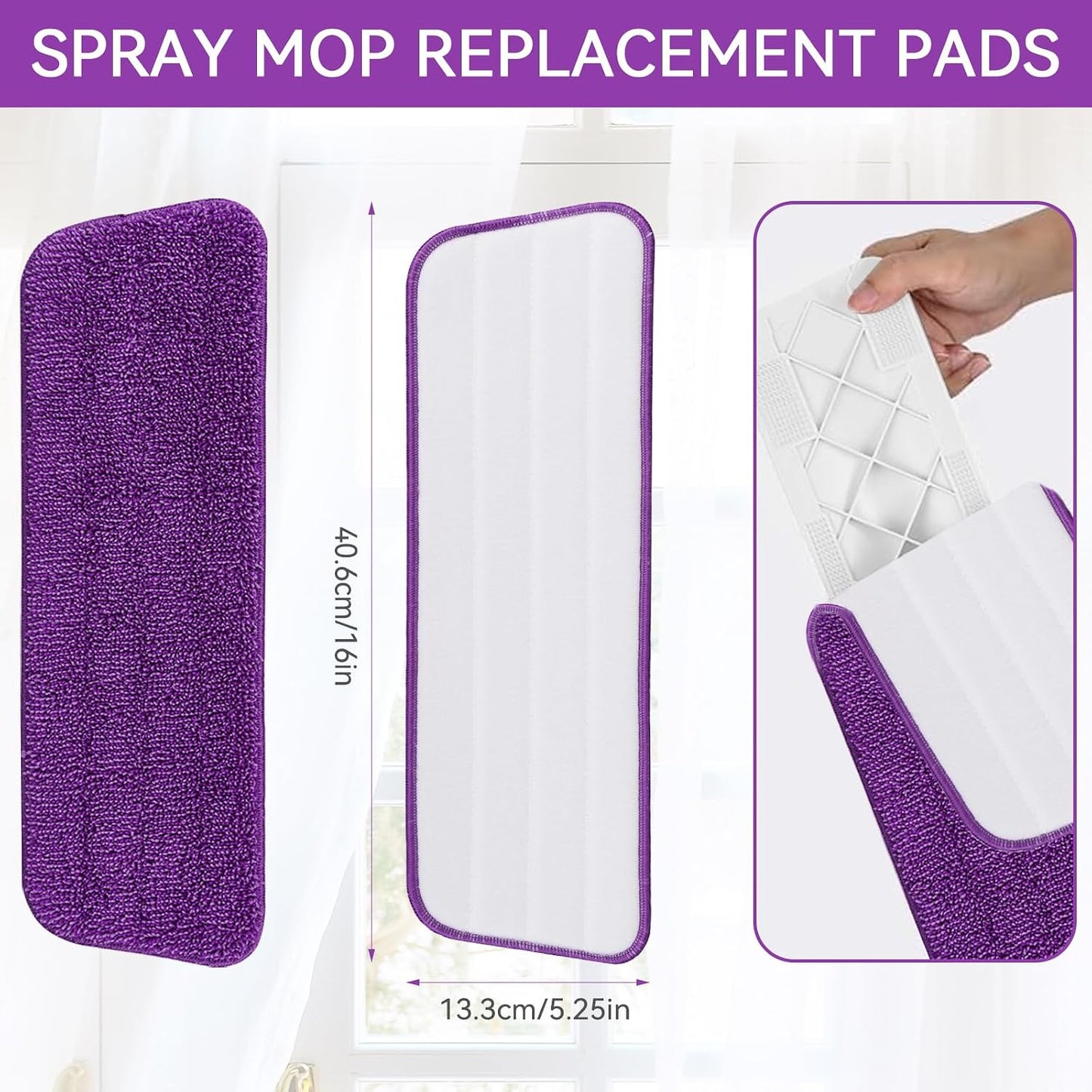 Repuesto cabezal mopa Libman Freedom microfibra 7 pzas colorido