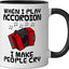 Taza Cerámica Accordionista Negro/Blanco