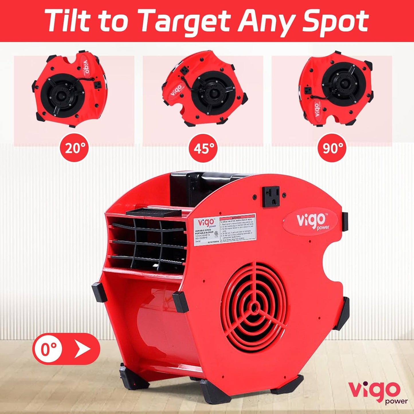 Ventilador industrial 12 pulg 1/5 HP 300 CFM control variable