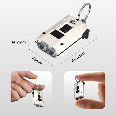 Luz frontal compacta USB-C 9 modos para emergencias y señalización