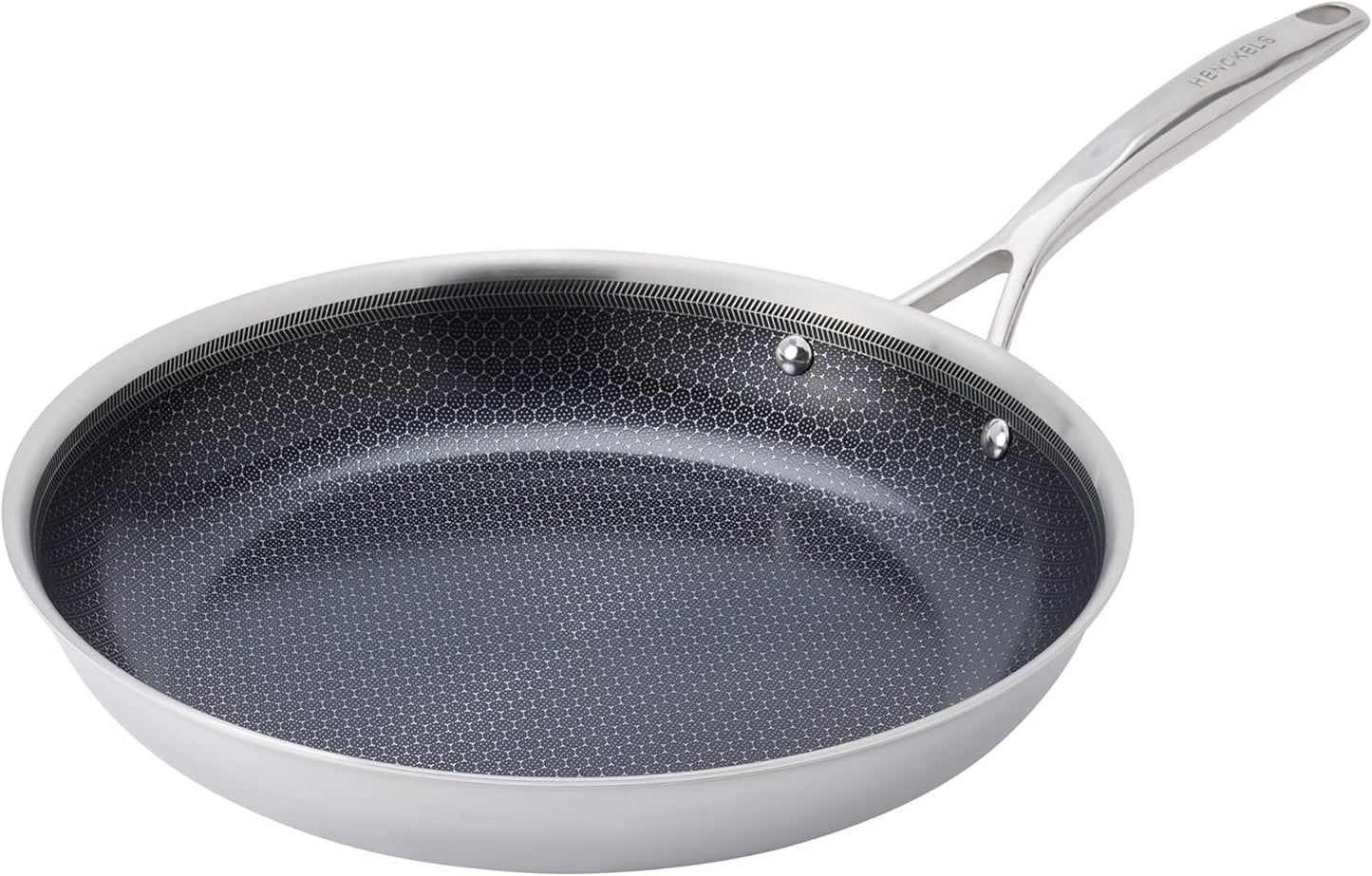 Sartén acero inox doble rendimiento 10pulg con tapa